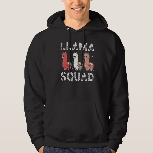 Moletom Llama Squad Animal Fur Alpaca Wool (Frente)