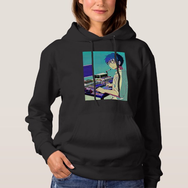 Moletom Lo fi hip hop chillhop chill beats lofi aesthetics (Frente)