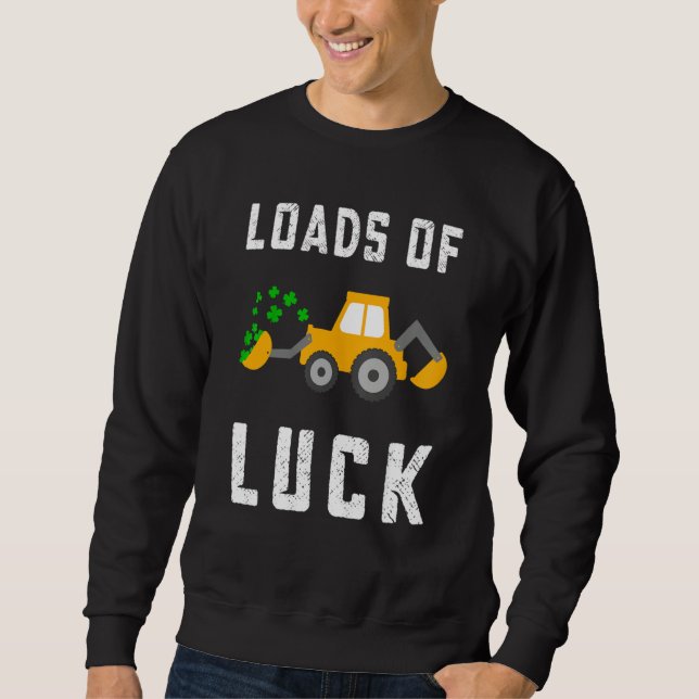 Moletom Load Of Luck Kids Boys St Patricks Day Constructio (Frente)
