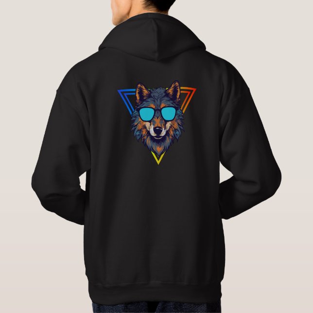 Moletom Lobo Colorido com Cobaias, Diversão e Trendência (Verso)