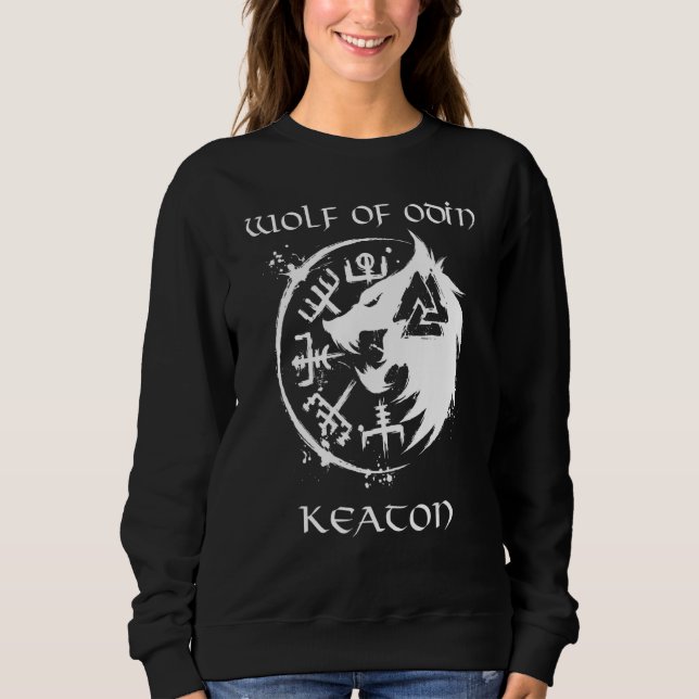 Moletom Lobo De Odin Keaton Personalizado (Frente)