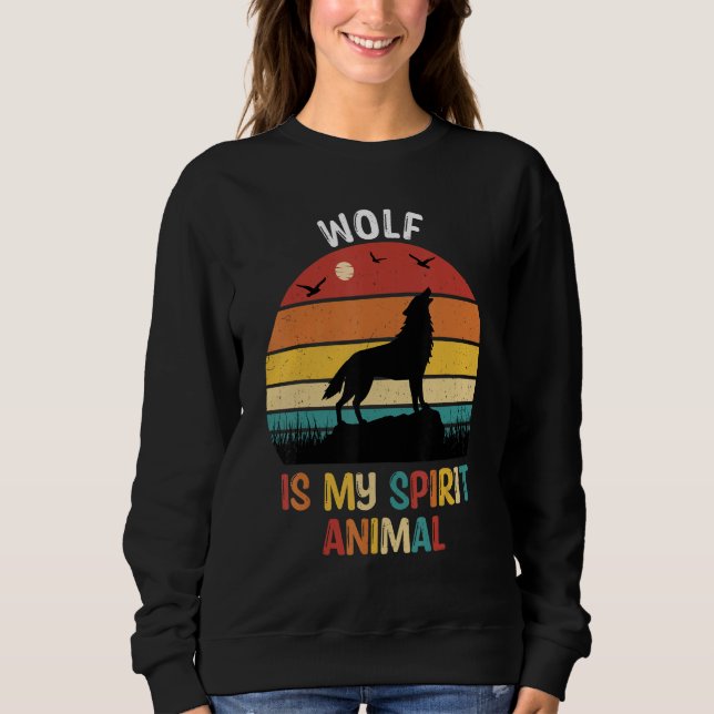 Moletom Lobo É Meu Animal Espiritual   Lobo   (Frente)