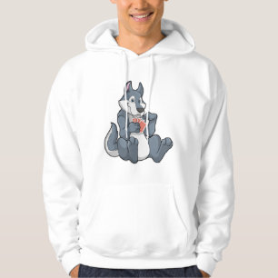 Moletom Lobo no Poker com cartões Poker