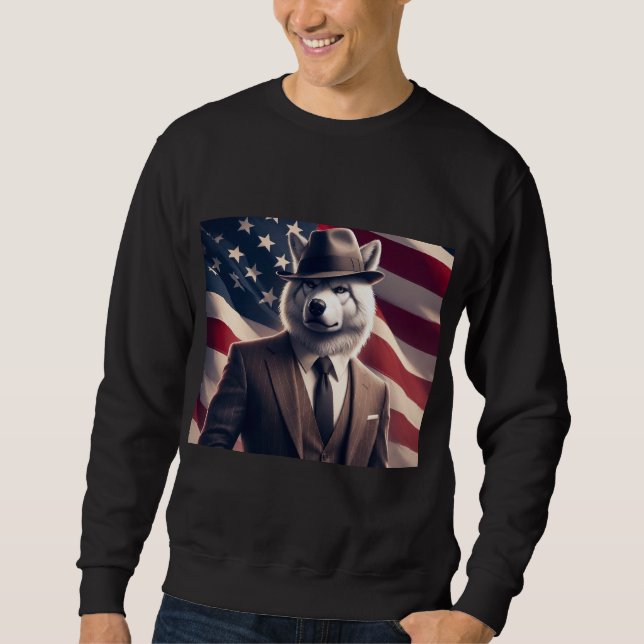 Moletom Lobo Patriótico   (Frente)