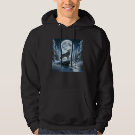 Moletom Lobo Uivando No Inverno
