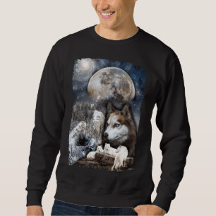Moletom Lobos das Montanhas do inverno da Família Wolf Mo