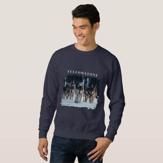 Moletom Lobos Yellowstone (Frente Completa)