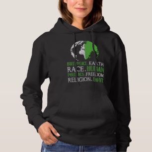 Moletom Local de nascimento Terra Raça Humana Política Lib