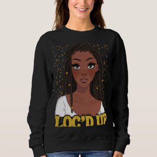 Moletom Loc'd Up Hair Black History Month African Melanin