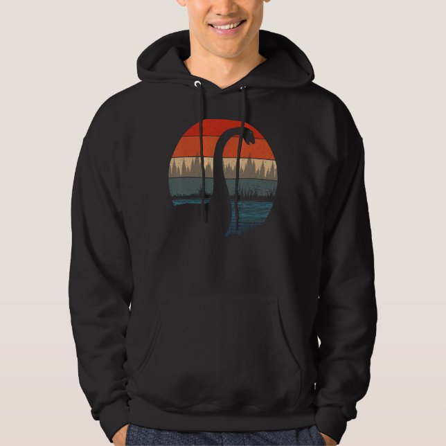 Moletom Loch Ness Monster Nessie Retro Sunset & Trep Cryp (Frente)