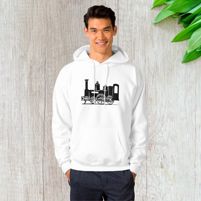 Moletom Locomotiva a vapor Mens Hoodie (Criador carregado)