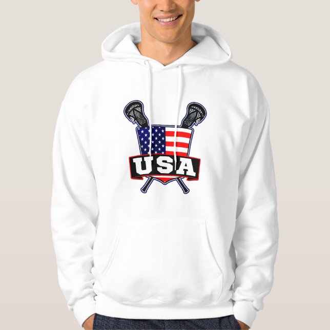 Moletom Logotipo Americano Lacrosse Hoodie (Frente)