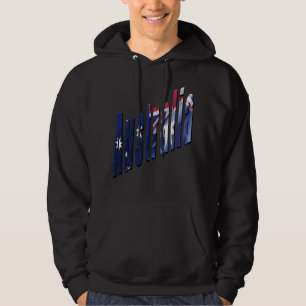 Moletom Logotipo Aussie Dimensional, Mens Black Hoodie