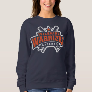 Moletom Logotipo Branco da Liga de Baseball dos Guerreiros