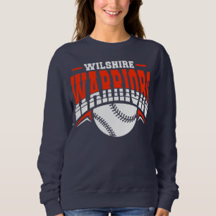 Moletom Logotipo Branco de Baseball de Guerreiros Wilshire
