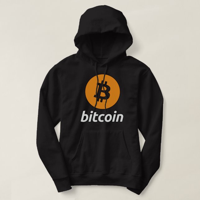Moletom Logotipo BTC Cryptocurrency Hoodie BTC (Frente do Design)