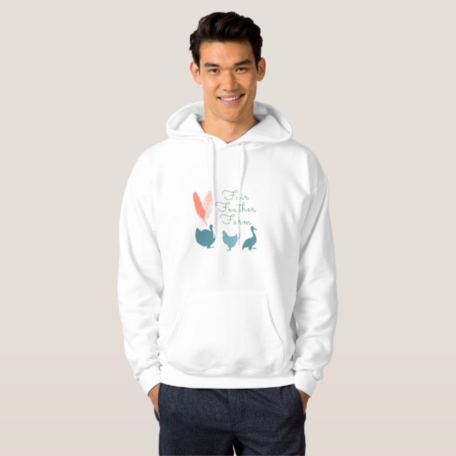 Moletom Logotipo da fazenda do Hoodie (Frente Completa)