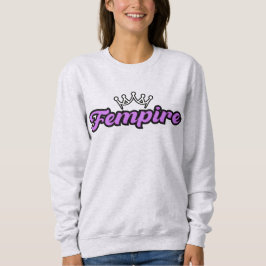 Moletom Logotipo da FEMPIRE Roxo–Design de Empoderamento C
