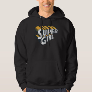 Moletom Logotipo da Supergirl Silver e Orange