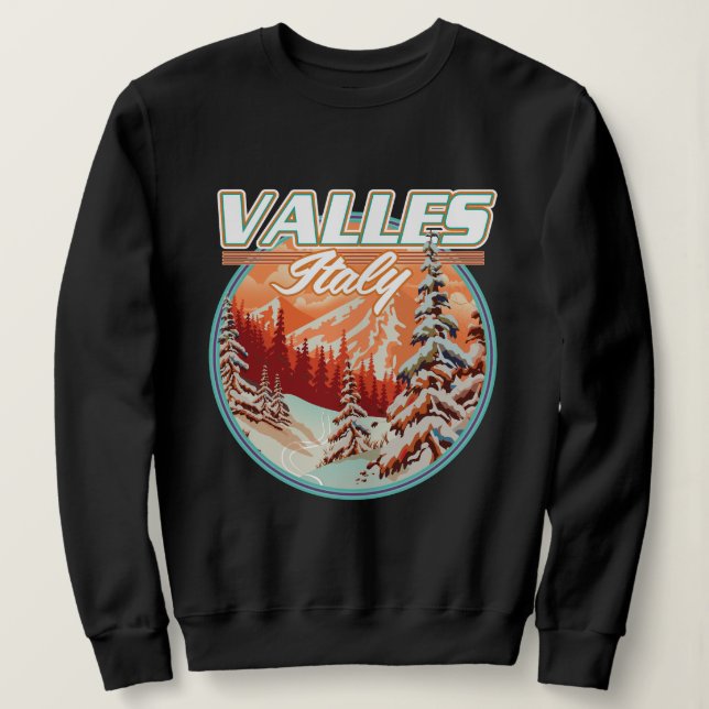 Moletom logotipo da Valles Italy Travel (Frente do Design)