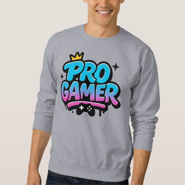 Moletom Logotipo de Grafite PRO GAMER (Frente)