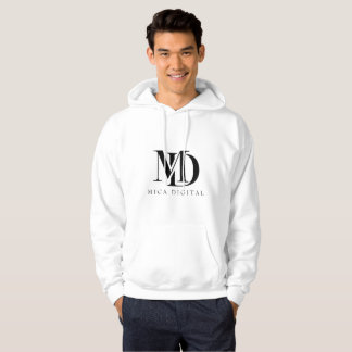 Moletom Logotipo de letra preta minimalista monograma MD e