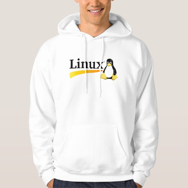 Moletom Logotipo de Linux com produtos de Tux (Frente)