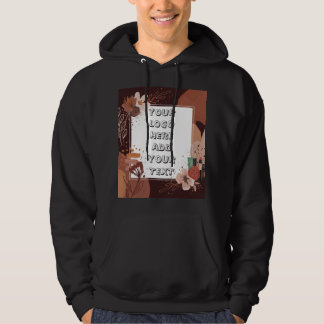 Moletom Logotipo de texto fotográfico Boho bucal Hoodie