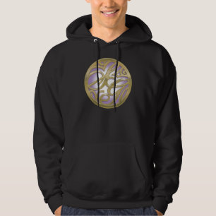 Moletom Logotipo do círculo Dourado e roxo da Supergirl