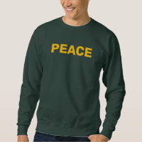 Logotipo Dourado PEACE verde