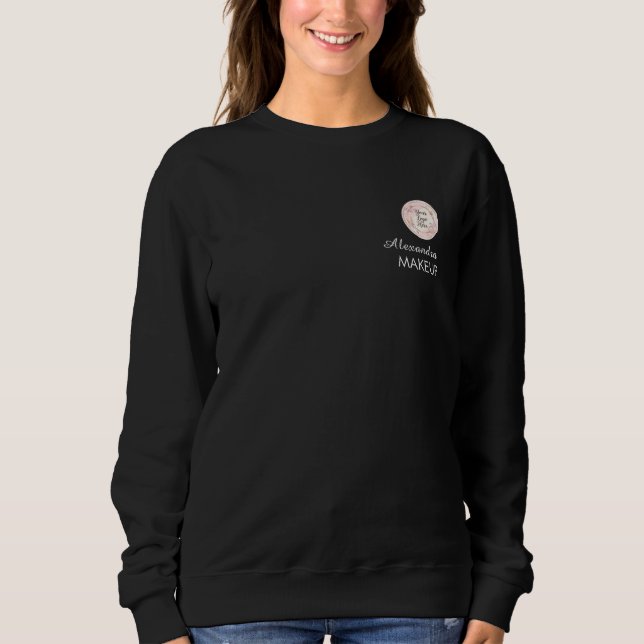 Moletom Logotipo Empresarial Nome do Funcionário em Letra  (Frente)