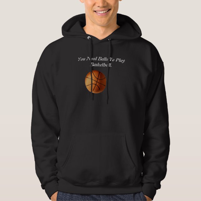 Moletom Logotipo engraçado de basquete, (Frente)