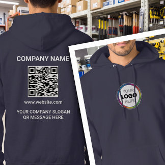 Moletom Logotipo Frontal - Informações de Contato da Empre