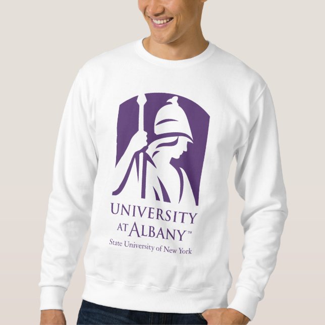 Moletom Logotipo Icônico da Universidade de Albany (Frente)