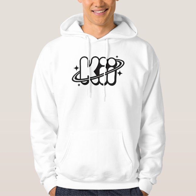 Moletom Logotipo Kiii estético | Rave espacial Y2K minimal (Frente)