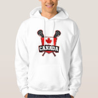 Logotipo Lacrosse Canadense Hoodie