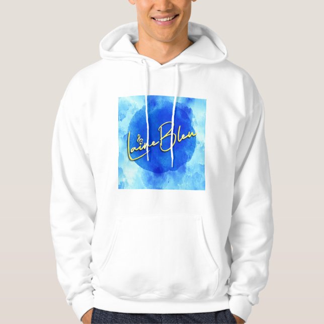 Moletom Logotipo Laine Bleu Hoodie (Frente)