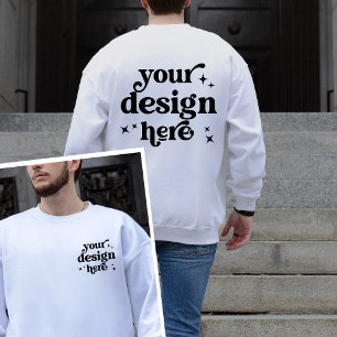 Moletom Logotipo personalizado do Design frontal e traseir