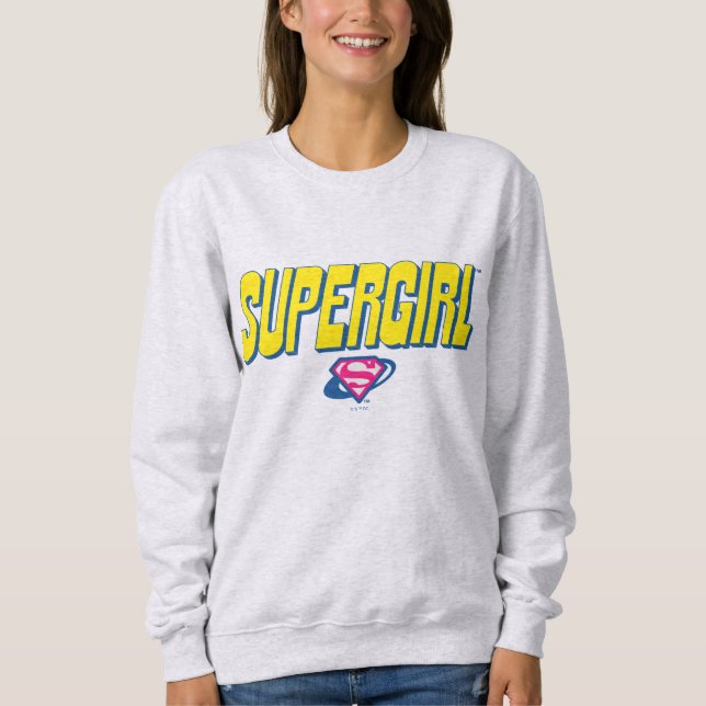 Moletom Logotipo Pop Supergirl (Frente)