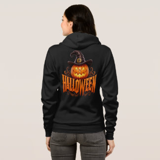 Moletom Logotipo Premium de Abóbora de Halloween 3D com Ch
