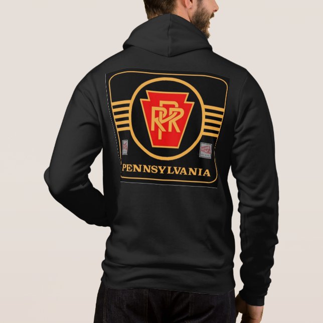 Moletom Logotipo preto e dourado da ferrovia da Pensilv ni Zazzle Brasil