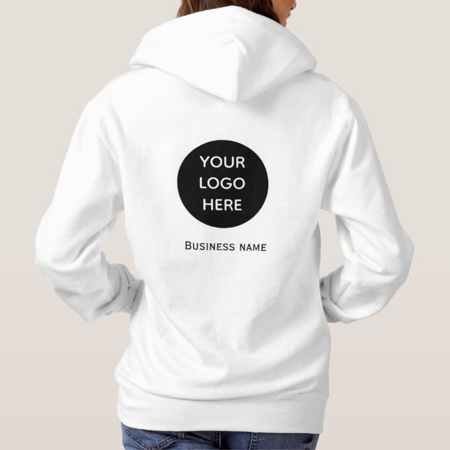 Moletom Logotipo profissional preto Simples (Verso)