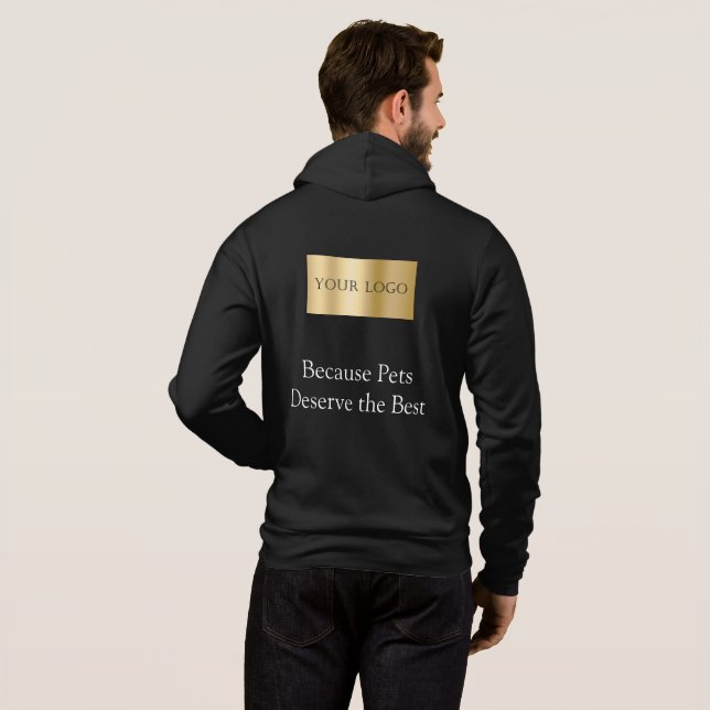 Moletom Logotipo Retangular Comercial Roupas de Trabalho p (Parte Traseira Completa)