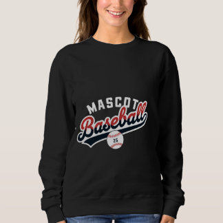 Moletom Logotipo retroativo de Baseball Mascot