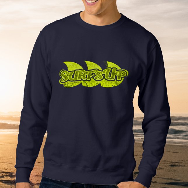 Moletom Logotipo verde masculino do surf na camisola do ma (Criador carregado)