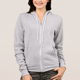 Moletom Logotipo Zipper Hoodie (Refúgio Zipper) feminino