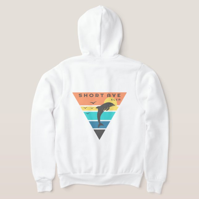 Moletom Logotipo Zipper Hoodie (Refúgio Zipper) masculino  (Postura das costas)