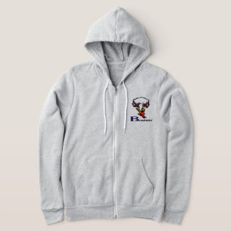 Moletom Logotipo zipper hoodie Stylizado Bushido Karate