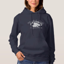 Loira e quebrada - Hoodie - Logotipo branco (apena