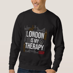 Moletom London Love cita Londres é minha terapia amor Lond